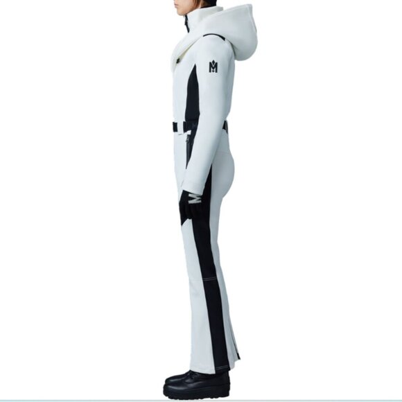 Mackage Elle Snow Fill Jumpsuit in Off White/Black - Picture 4 of 16
